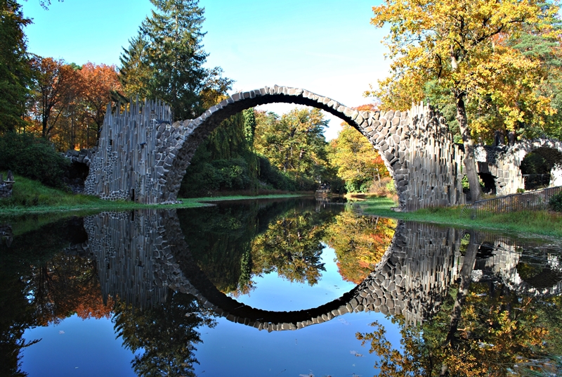 Diabelski Most, Rakotzbrucke, Kromlau, Niemcy