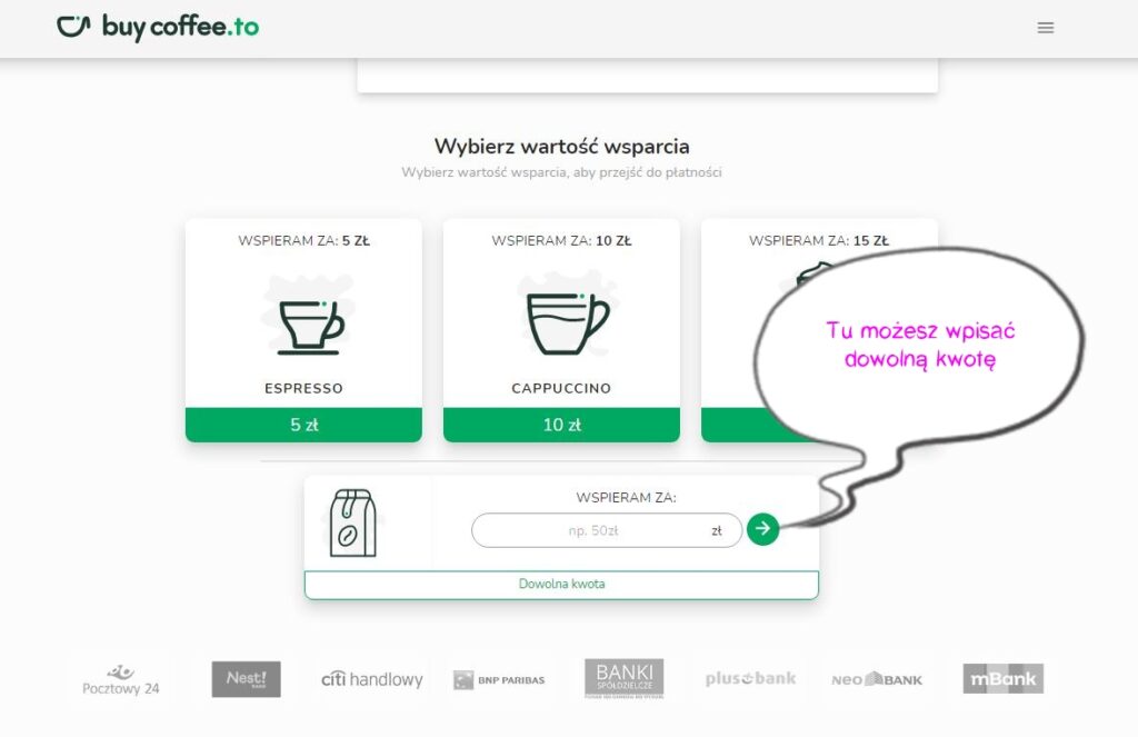 Postaw mi kawę - program wsparcie twórcy