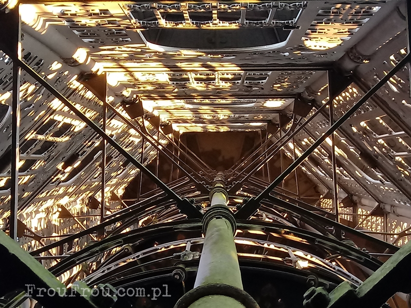 Wnętrze wieży widokowej w lobau