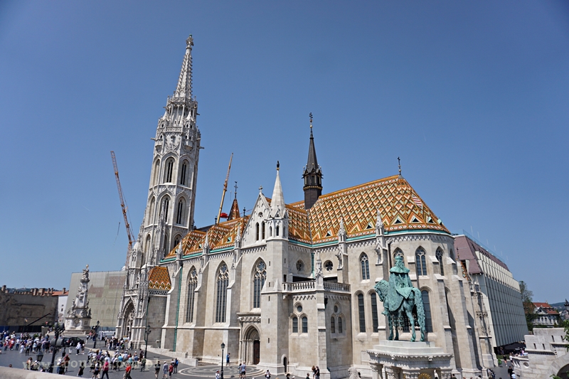 Kościół świętego Macieja w Budapeszcie, widok z Baszty Rybackiej