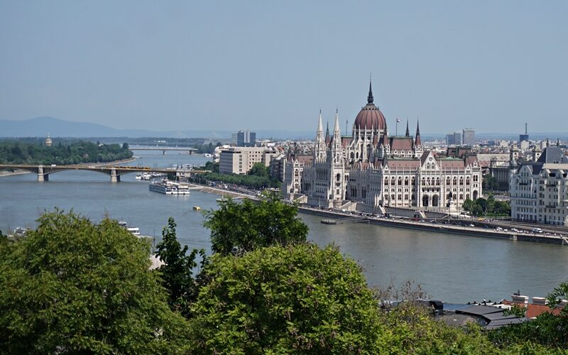 Budapeszt, Węgry, widok na parlament