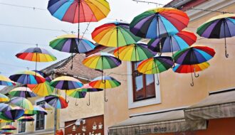 Szentendre - parasole, wizytówka miasta