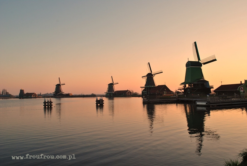 Wiatraki w Zaanse Schans
