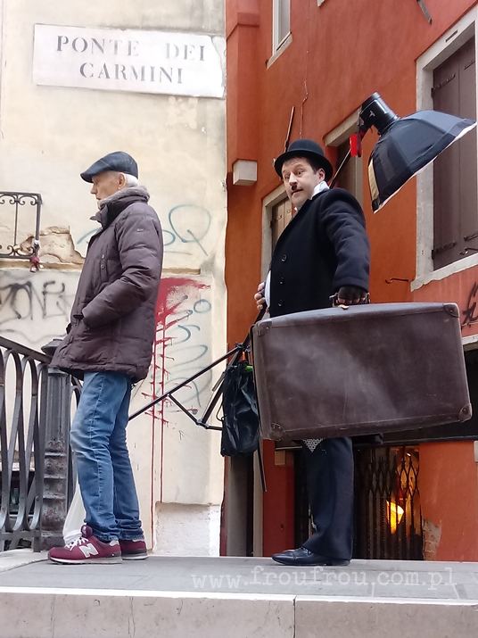Charlie Chaplin na karnawle w Wenecji