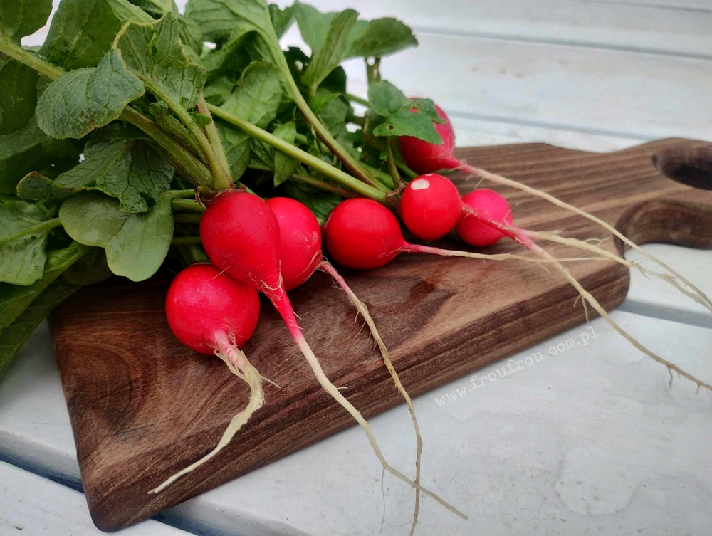 Rzodkiewki na pesto z liści rzodkiewek