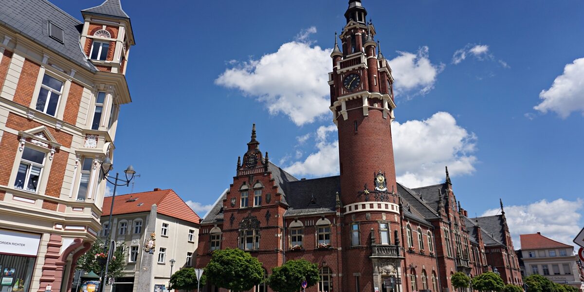 Budynek ratusza w Dahme Mark w Brandenburgii