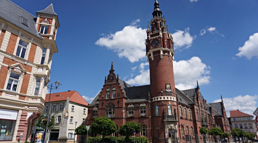 Budynek ratusza w Dahme Mark w Brandenburgii