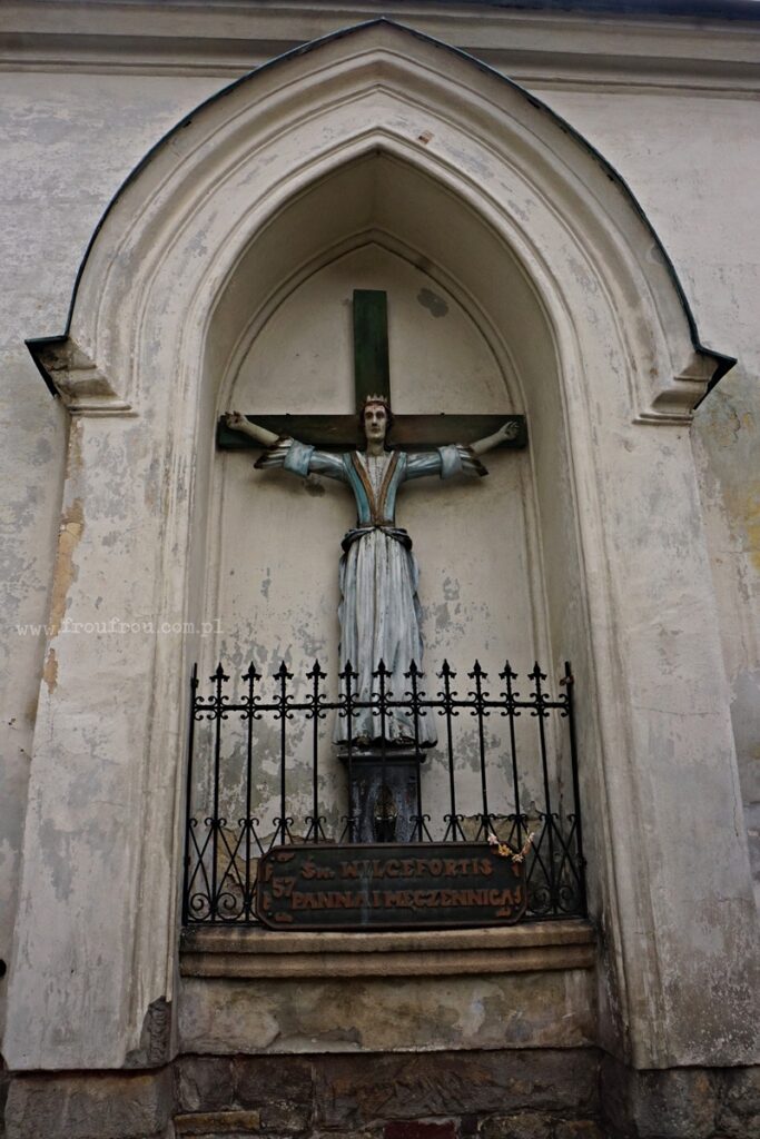 Św. Wilgefortis - patronka nieszczęśliwych żon i trudnych małżeństw w Wambierzycach