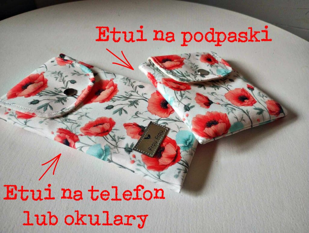 Kosmetyczka podróżna - etui na podpaski i na okulary