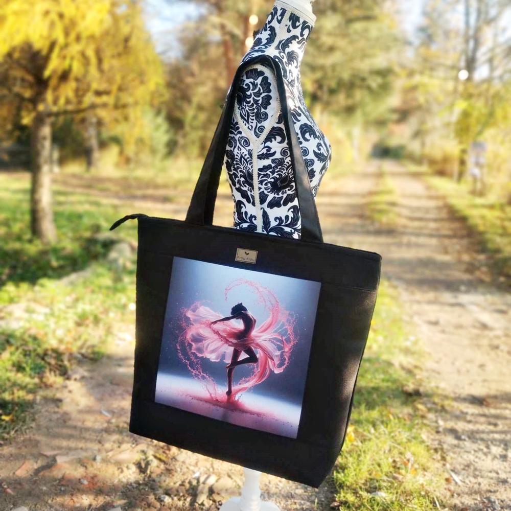 Torba typu shopper Anuszka z baletnicą
