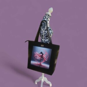 ANUSZKA - torba typu shopper - różowa baletnica