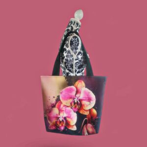 ANUSZKA - wygodna torba na zakupy - orchidea