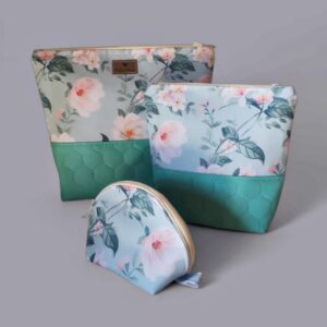 Kosmetyczki MATRIOSZKI Błękitne kwiaty