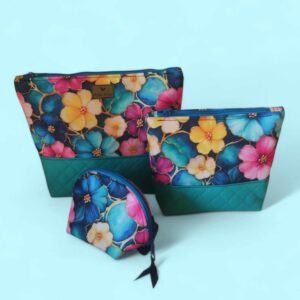 Kosmetyczki MATRIOSZKI kolorowe kwiaty