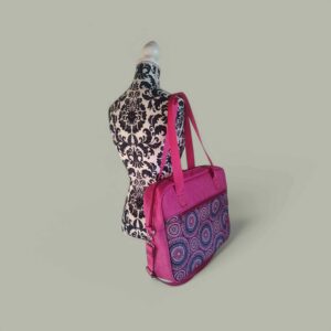 Hulajdusho - torba na laptopa, różowe mandale