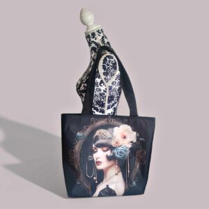 Torba na zakupy z zamkiem - ANUSZKA artdeco girl