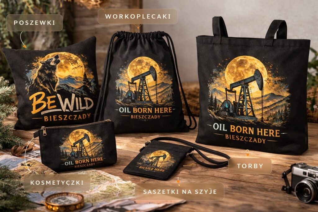 Miejskie kolekcje - seria akcesoriów turystycznych z kolekcji Bieszczady